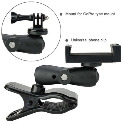 2-in-1 guitar mount accessories phone clip and GoPro adapter bracket