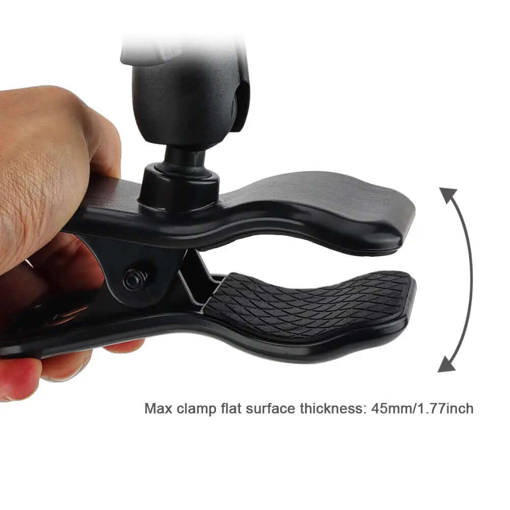 Heavy duty guitar clip mount max 45mm clamping width thick surface compatible