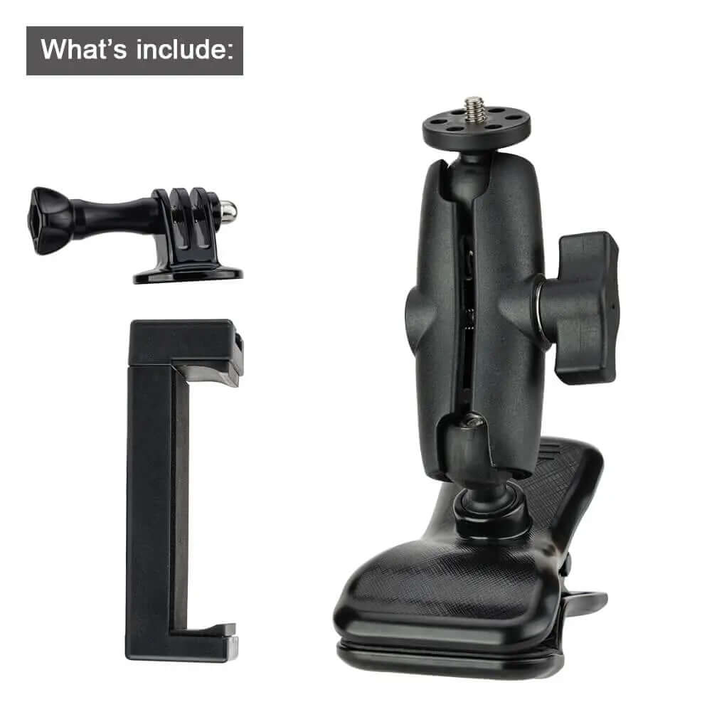 Package contents guitar mount phone holder clip GoPro adapter set