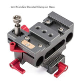 POWRIG camera accessories Universal Base with Arca-Swiss Mount 15mm Rod Clamp  Arri Dovetail Clamp for Camera Cage 1631