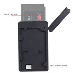 POWRIG power battery Dual Cfast to SSD Recorder Adapter for Blackmagic URSA, URSA Mini, URSA Mini Pro