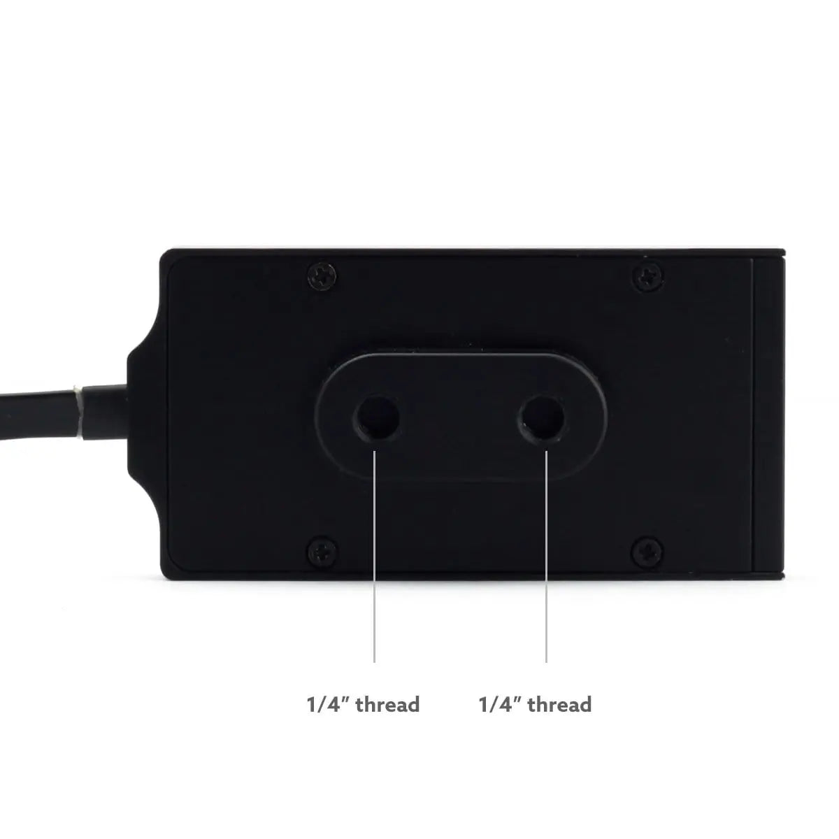Bottom View with Dual 1/4 Inch Thread Mounts on CFast to mSATA SSD Adapter