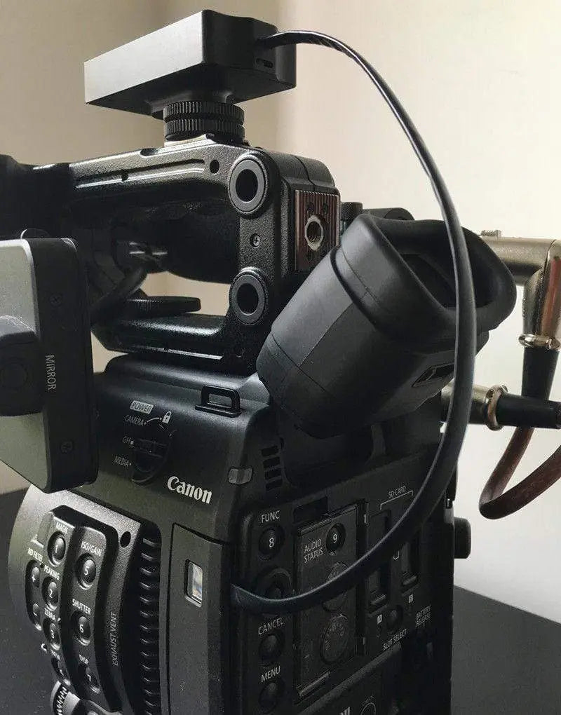CFast to mSATA SSD Adapter Mounted on Canon Cinema Camera Real Usage Scene