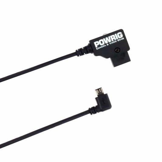 POWRIG D-Tap to Right Angle Micro USB Power Cable for Tilta Nucleus-Nano Motor