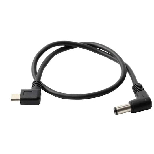 Dual Right Angle Micro USB to DC 5.5x2.1mm Power Cable for Tilta Nucleus-Nano